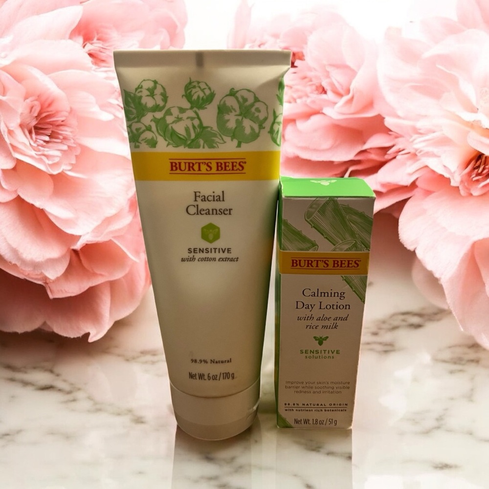 Burt's Bees Sensitive Skin Care Duo - Green and Cream